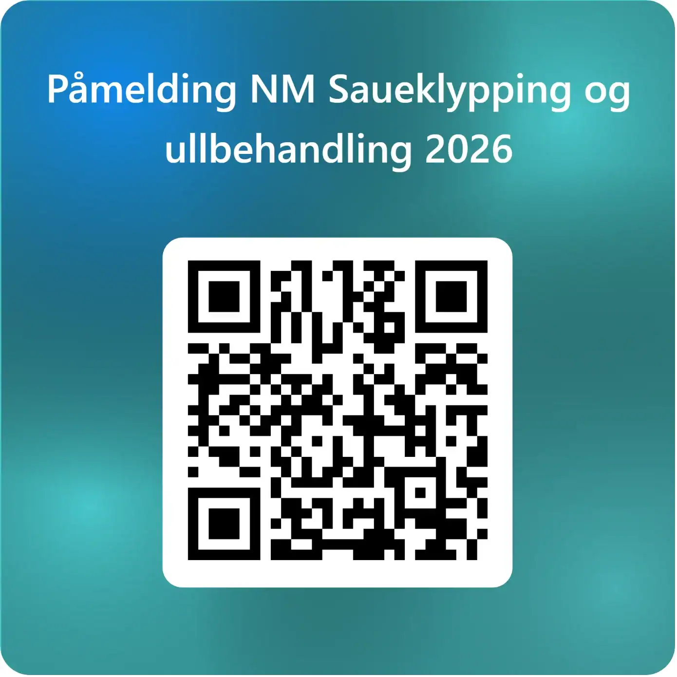Påmelding til NM i saueklipping og ullhåndtering Påmelding til NM i saueklipping og ullhåndtering